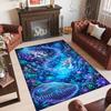 Covor de podea din catifea de cristal cu tematică de leopard, covor cald personalizat cu nume și text, decorațiune pentru casă
