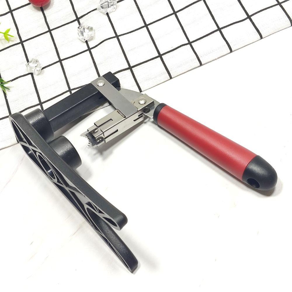 Stainless Steel Chestnut Opener Press-Type Multifunctional Manual Nut Sheller Ergonomic Non-Slip Base Walnut Pliers