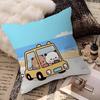 Bubu and Dudu Cute Pillow Anime Pillow Sofa Bed Head Pillow Cover Cushion Cover 45x45 cm Fashion