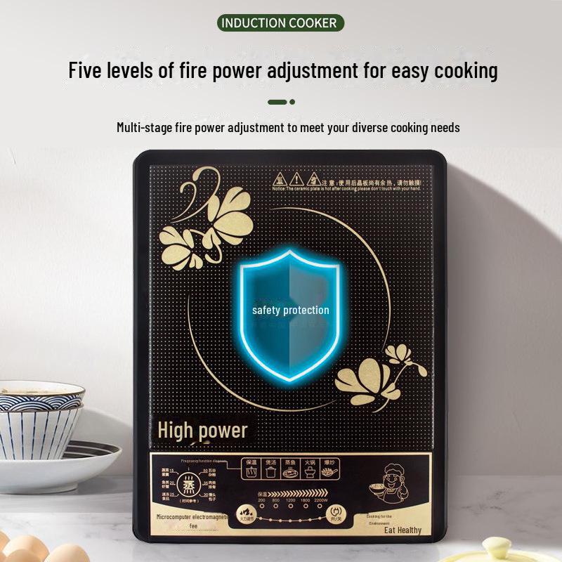 Olla de Inducción Inteligente de Alta Potencia Wanlida con Controles Táctiles para Uso Doméstico