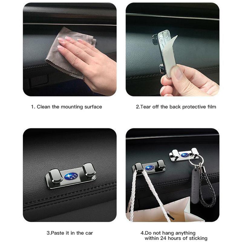 Car Hooks Interior Storage Holder USB Cable Headphone Key Wall Hanging Hook Accessorie For Subaru STI Forester Legacy Mpreza WRX Y15