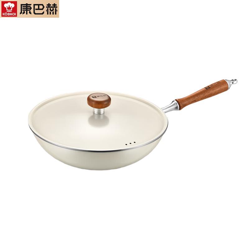KOBACH 32cm Titanium Enamel Non-Stick Wok