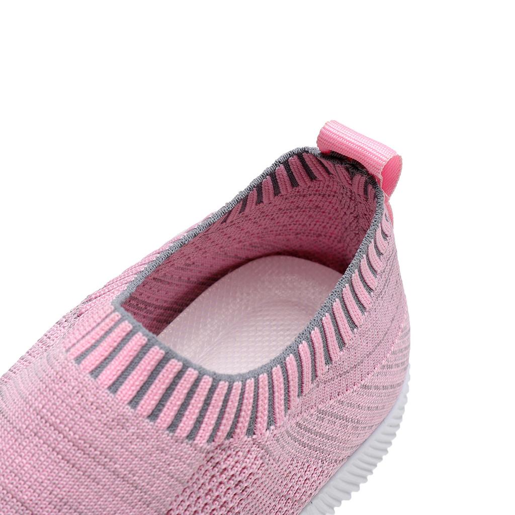 Zapatos de Mujer Talla Grande Calcetines de Verano Zapatos Malla Tejida con Mosca Zapatos Casuales Transpirables Ligeros Zapatos Deportivos Mujer