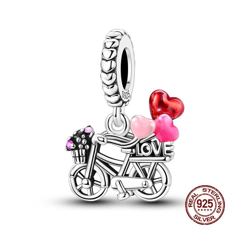 Neue Kupfer Romantische Liebesbrief Hochzeit Ringe Charms Perlen Passend für 3mm Original Armband DIY Schmuck Verlobungsgeschenke