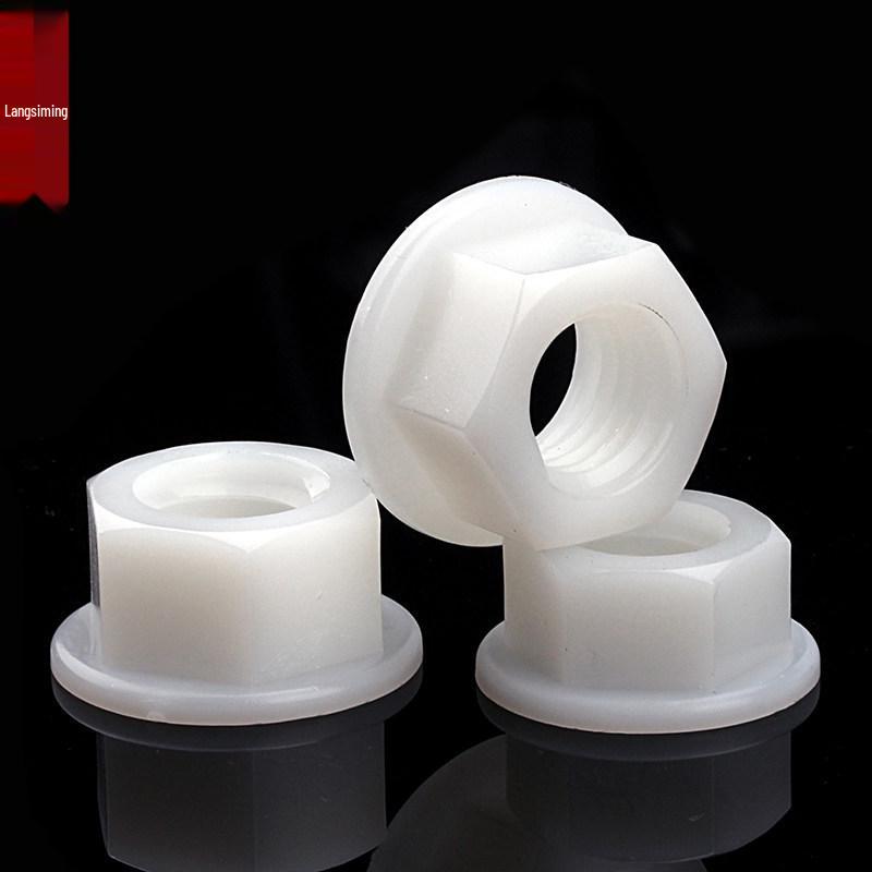 Nylon Hex Flange Nut with Washer, Insulation, Anti-Loosening Adhesive (M3-M12)