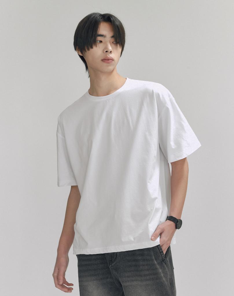WORK ON BODY OFF [2 Pack] Aquavit Cooling Solid Oversized Short Sleeve T-Shirt