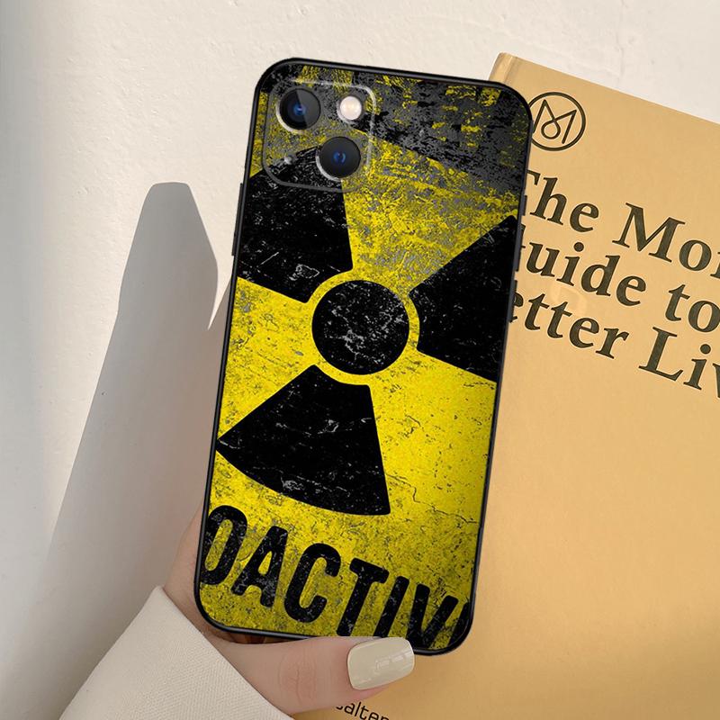 Nuclear Radiation Emblem Case For iPhone 13 14 Pro Max 11 12 Mini 6S 7 8 Plus SE 2020 2022 X XR XS MAX Cover Coque