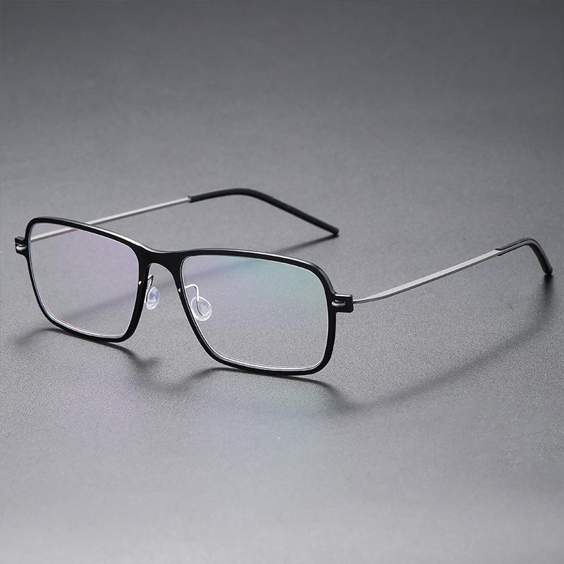 Men s Trendy Large Face Pure Titanium Myopia Eyeglasses 6501