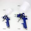 2 Pcs/Set HVLP Paint Sprayer Set, 0.8MM & 1.4MM Nozzle Professional Air Gravity Feed Spray Gun Kit for Car Furniture Painting
