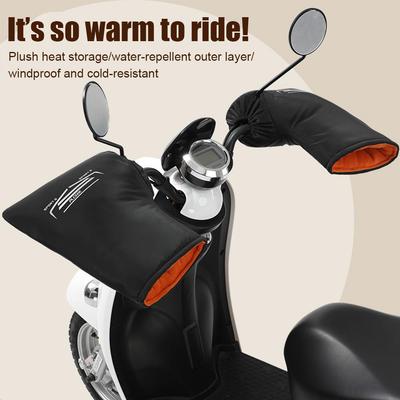 Winter Motorrad Lenkerabdeckung Wärme Wasserdicht für Elektrofahrzeug Fahrräder Fahren Kältebeständig Handgriff Abdeckung