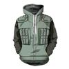 Mens Hoodie Naruto Print Slim Fit Sweatshirt Trendy Casual Streetwear