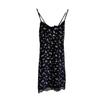 Black Lace Butterfly Slip Dress with Breast Pads - Sexy, Super Short, Slim Fit Nightdress