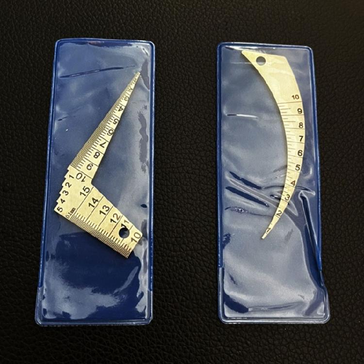 WelderTool StainlessSteel WeldingTaper Feeler Gauges StainlessSteel Depth Ruler