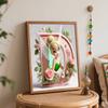 Disney Tinker Bell floral letter D digital oil painting art kit DIY handmade home decoration gift