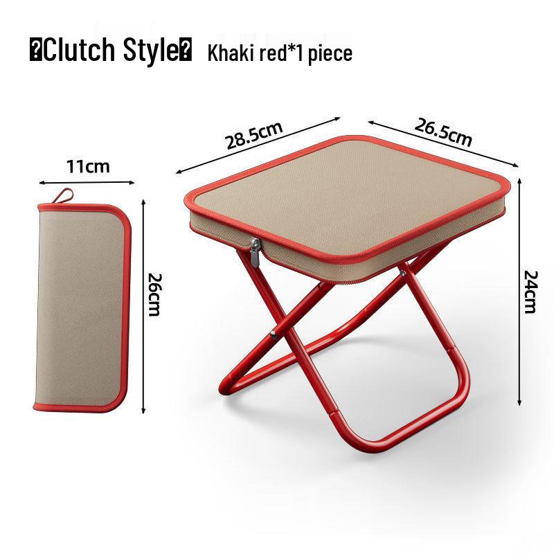 Portable Outdoor Folding Stool - Quick Fold Fishing & Camping Chair with Handbag