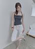 Pilse Low Capri Cargo Pants, White