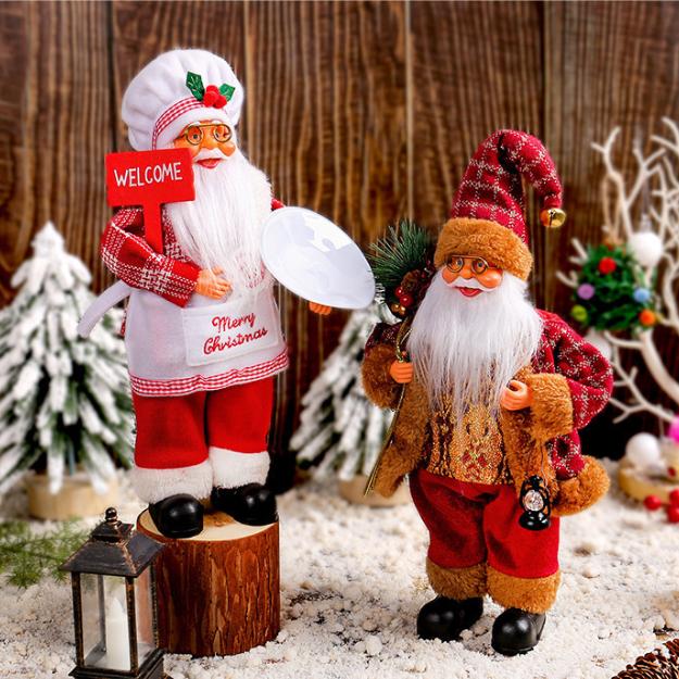 Decor New-Year Goods Santa Claus Christmas Doll Home Decoration Merry Christmas Kids Gift