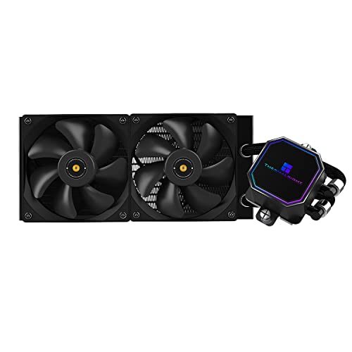

Рідинний кулер для процесора Thermalright Frozen Prism 240 Black з 2 вентиляторами 120 мм PWM та підшипниками S-FDB, цілісний рідинний кулер для AMD/AM4/AM5, Intel L