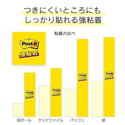 Post-it notes, strong adhesive, portable, pop-up, with case, black, 75 x 25 mm x 3 colors, 28 pieces each POFP-TRIO1