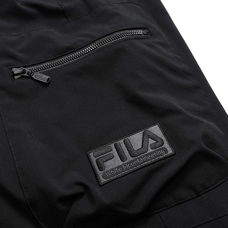 Fila Fusion X White Mountaineering Multi-Pocket Cuffed Casual Work Pants Men pants Deep-Black T11M147804F-BK