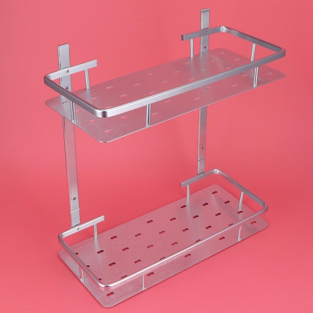 Rostfreies Duschregal Weltraum-Aluminium Aufbewahrungskorb Badezimmer Küche Schlafzimmer Dusche