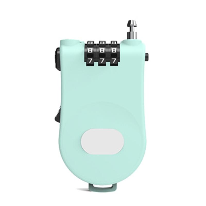 

Light weight Cable Lock Shockproofed Durability Passwords Protecting Lock Regulable Length Cycling Accessories зелений