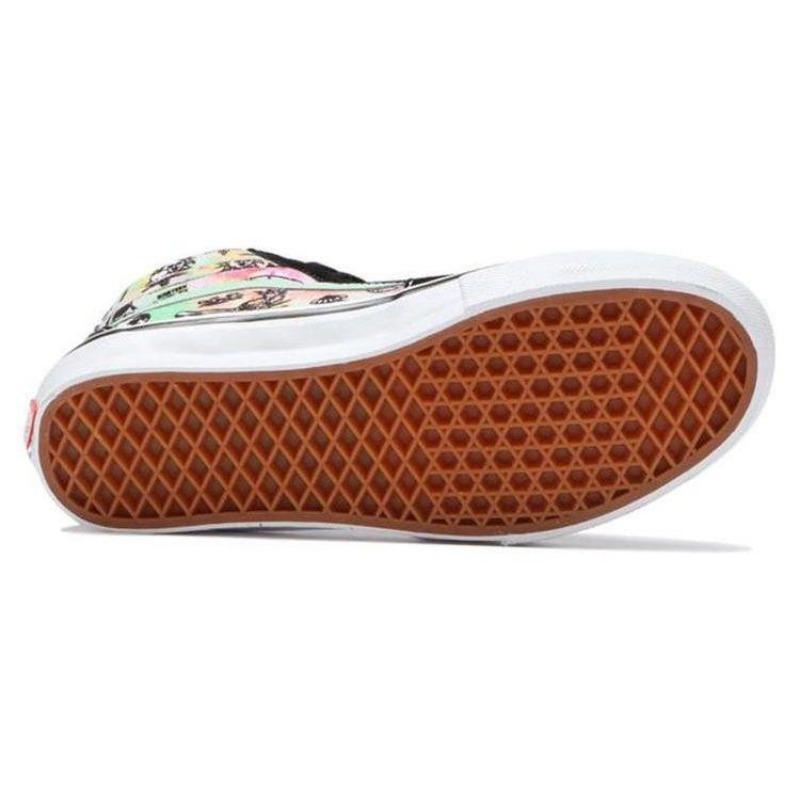 Vans Shroom Doom Skate Sk8-Hi Textile Leather High Top Unisex Skate Shoes Black Pink Green VN0A5FCCAPI
