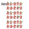 Rustic Xmas Tree Hanging Ornaments 20/30/40Pcs Wooden Christmas Ornaments, Candy Cane Lollipop Decor for Holiday Party Wreath Window Display