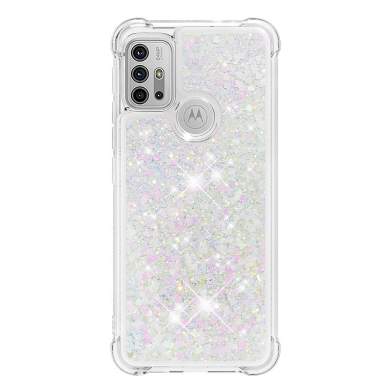 Liquid Phone Case For Motorola Moto G30 G20 G10 G Pure Stylus Play E7 Power 2021 Cover Painted Glitter Quicksand Capa