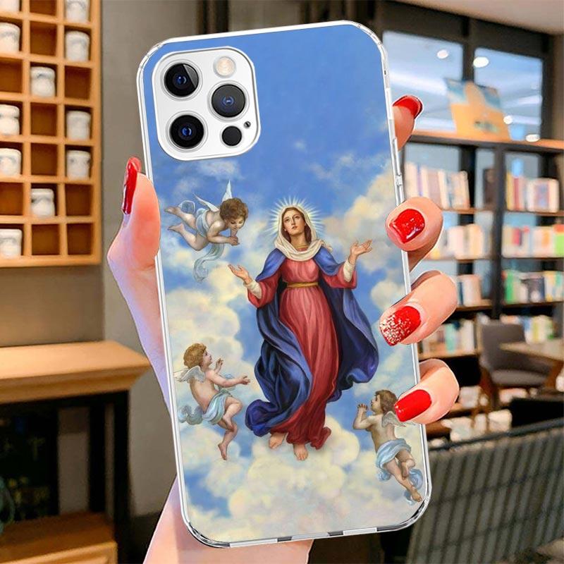

Virgin De Guadalupe Virgen Mary Cover Phone Case For iPhone 16 17 Air 15 14 Pro Max 16E Phone Case 13 Mini 12 11 7 SE 8 Print Pa iPhone 16 Pro Max