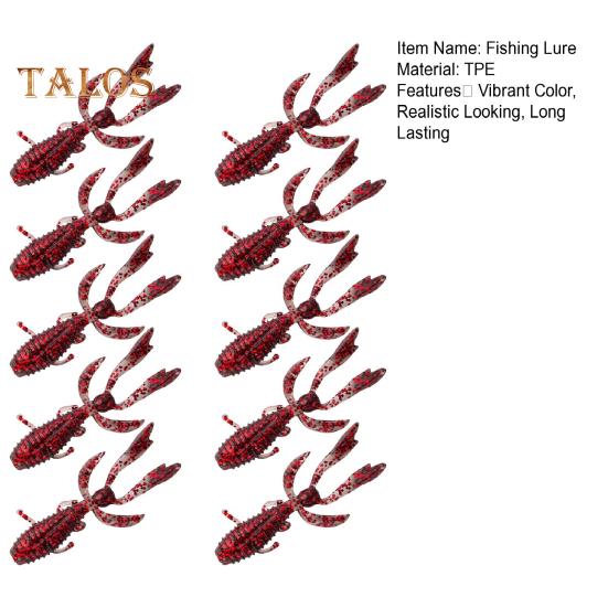 10 st räkor mjuka beten fiskedrag realistiskt utseende livfull färg strömlinjeformad form konstgjorda räkor bete fiskeutrustning 10 st