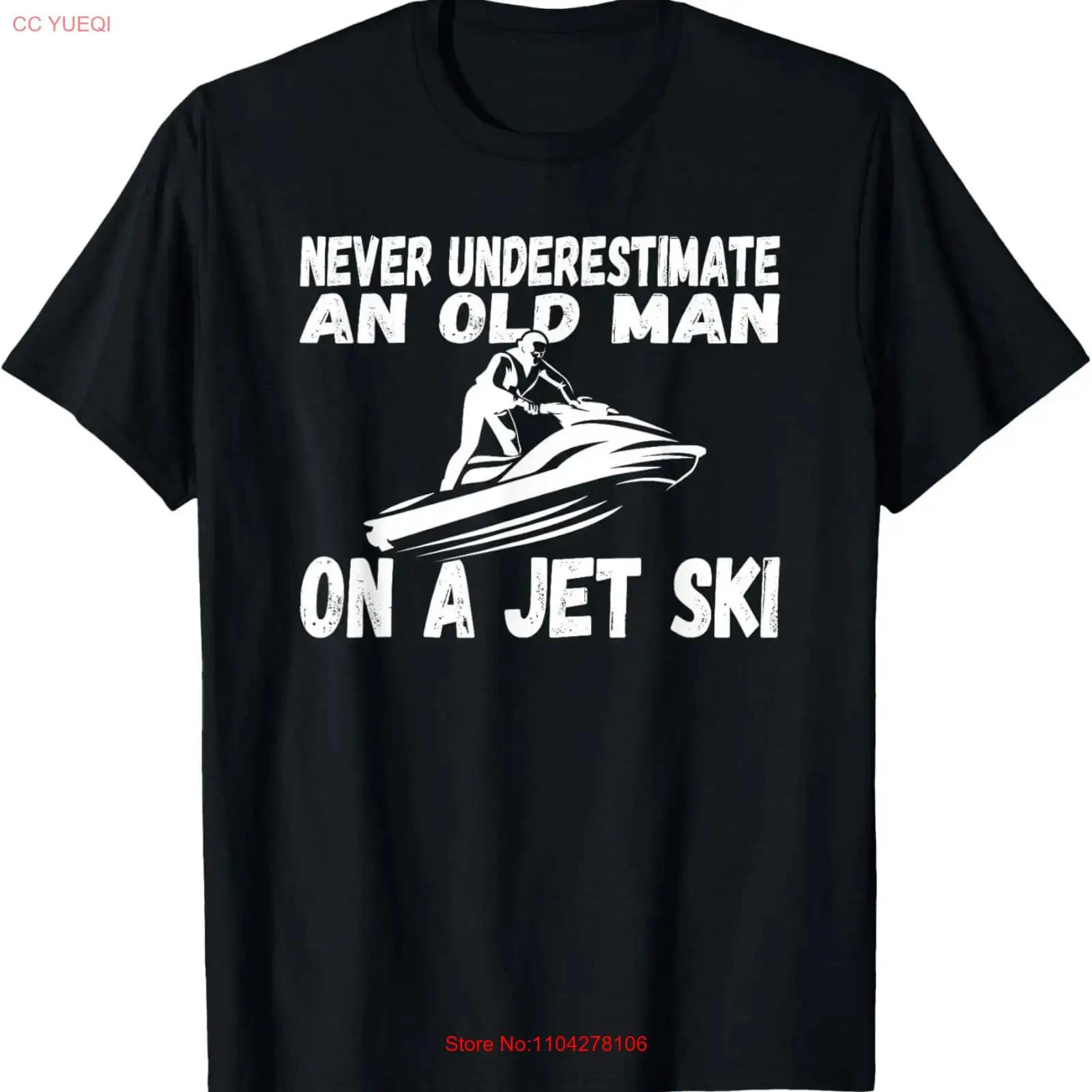 

Never Underestimate an old man on a Jet ski T Shirt vintage Washed Breathable Top For Everyday Wear streetwear Slightly 5XL різнокольоровий