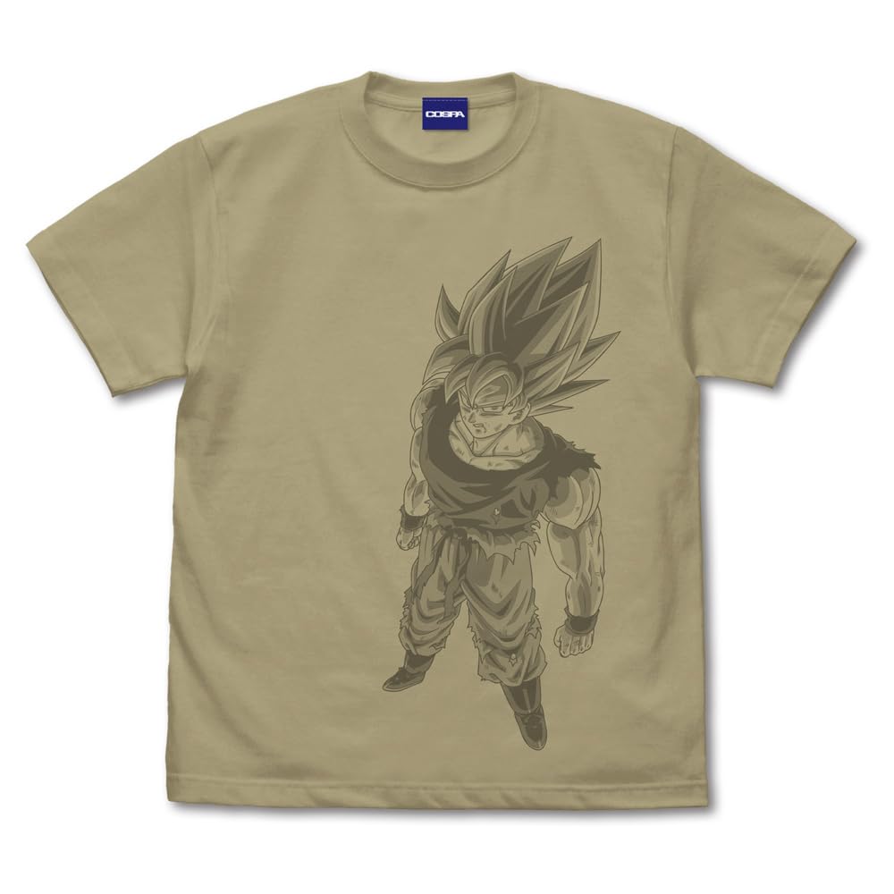 

COSPA Dragon Ball Z Super Saiyan Son Goku in SAND Size L [Official] T-Shirt KHAKI,
