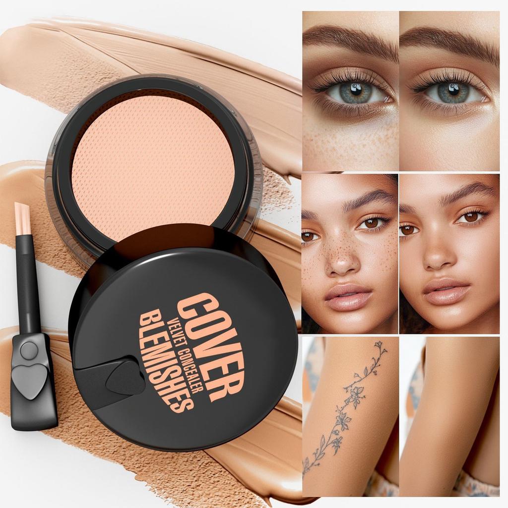 Cushion Concealer Does Not Cake To Cover Dark Circles, Acne Marks, Spots, Foundation Concealer.