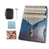 Yoseka Kalimba Thumb 17 Popular Musical Includes Protective Japanese Perfect for Gift for Children and Kit Piano, Keys, Instrument, Case, Tuned,