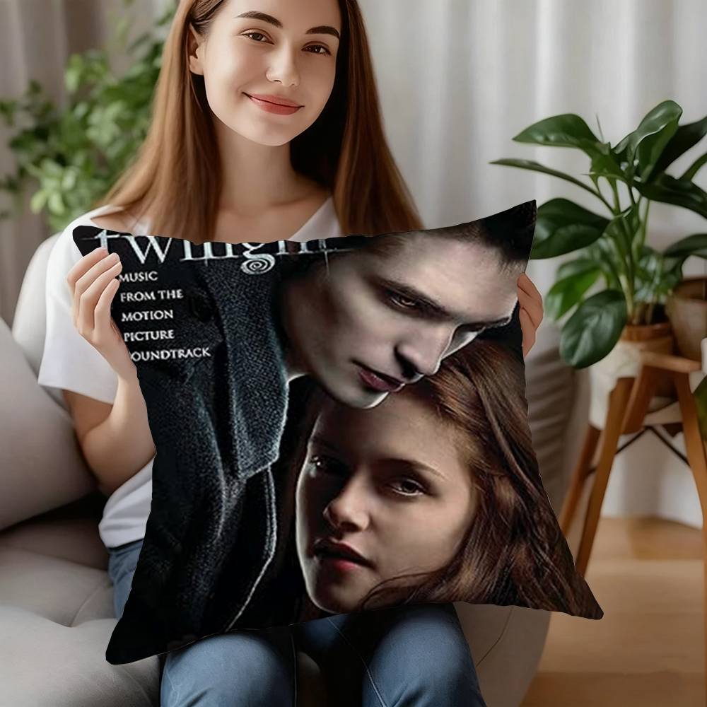 M-Movie T-Twilight Pillow Case Short Plush Sofa Decorative Gift Home Double-sided Printing Cushion