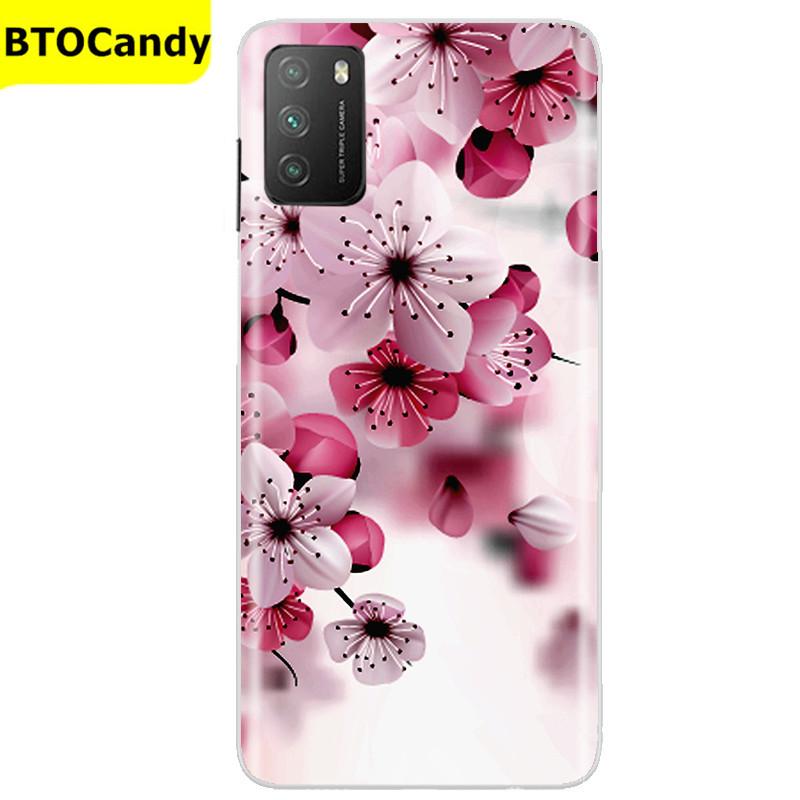 Für POCO M3 Hülle, Weiche Silikon-Rückseite, Telefonhülle für Xiaomi Poco M3 Pro 5G, Rückseitige Abdeckung, Weiche TPU Coque für POCO M 3 M3 Silikonhülle