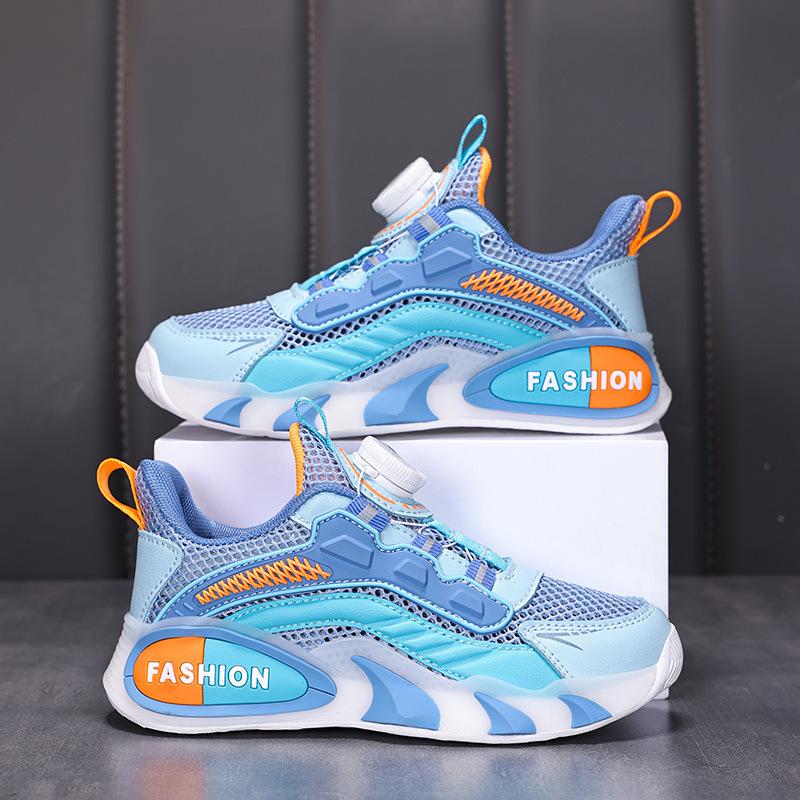 Foreign Trade Shoes Children's Single Net Breathable and Lightweight Summer Boys' Net Shoes Sports Running Shoes Girls' Casual Shoes