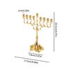 9 Branch Hanukkah Menorah Candle Holders for Shabbat,Tabernacle, Menorahs Chanukah Party Supplies Housewarming Present