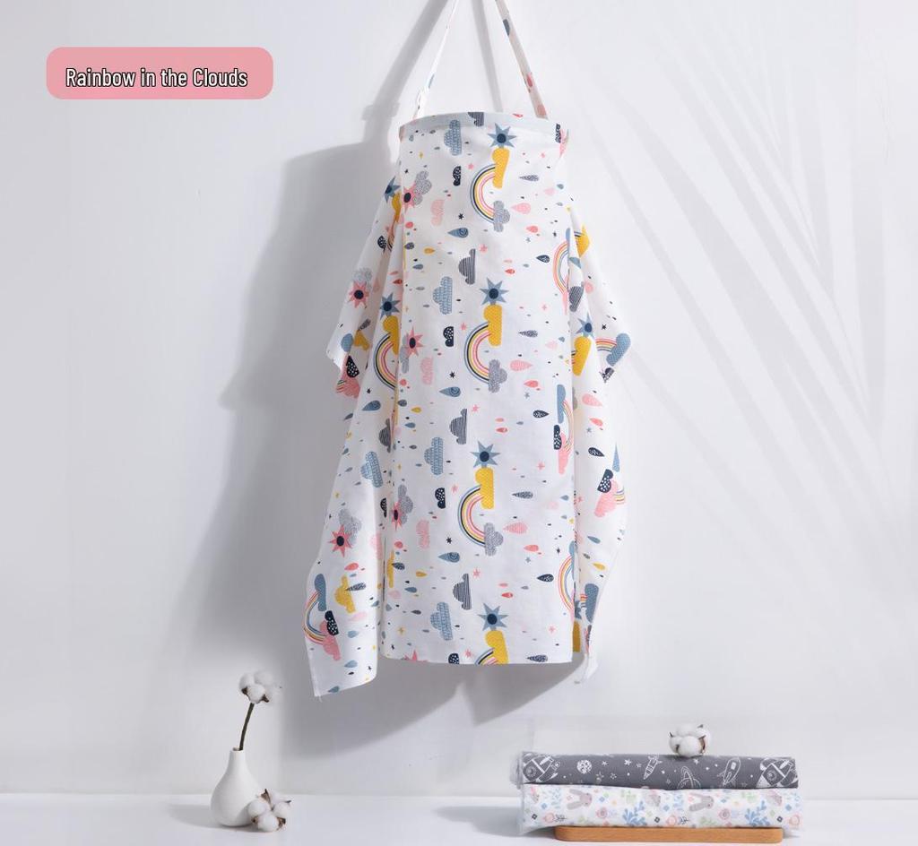 Bawełniany Letni Pokrowiec do Karmienia Piersią i Kardigan Maskujący