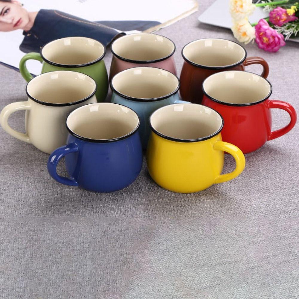Nordic Coffee Mug 300/400ml Tea Cup Water Cup Ceramic Milk Cup Living Room