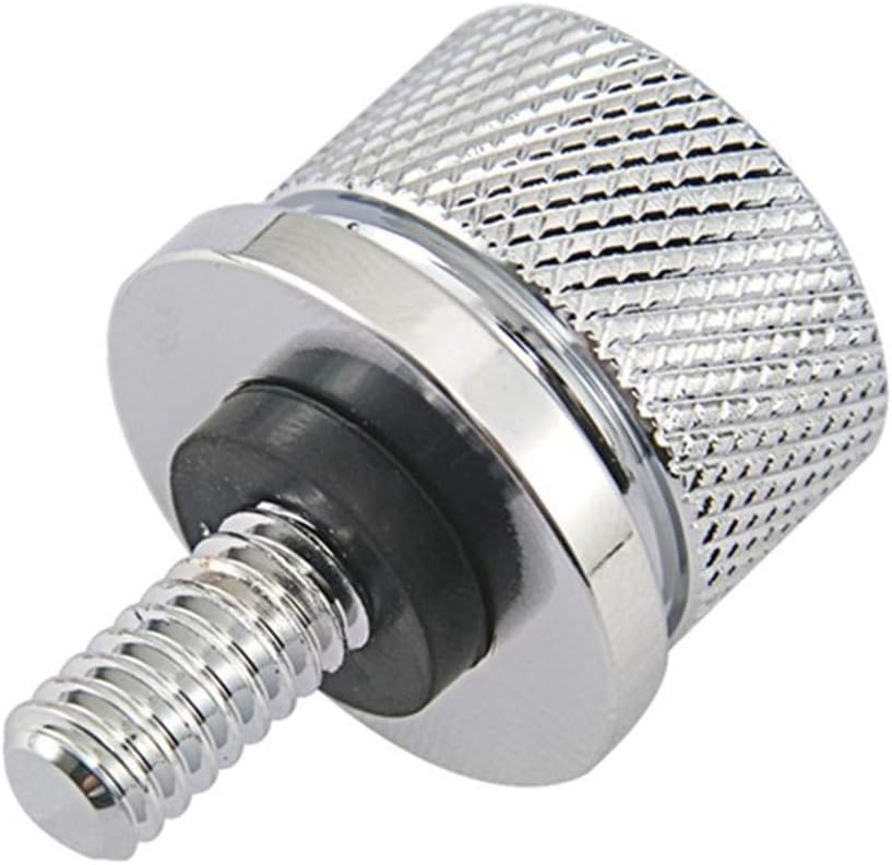 2pcs/set Accessories Fender Seat Nut Bolt Compatible with Harley 1/4 Inch Silver