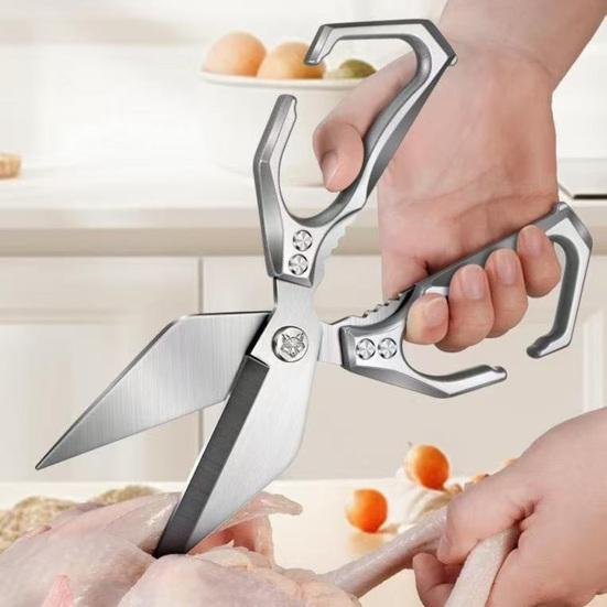 Kitchen Scissors Stainless Steel Blades Multifunctional Shears Heavy Duty Cooking Scissors with Ergonomic Grip