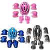 7 In 1 Kids Safety Helmet Protective Gear Set, Boys Girls Skateboard Cycling Bike Knee Elbow Wrist Pads