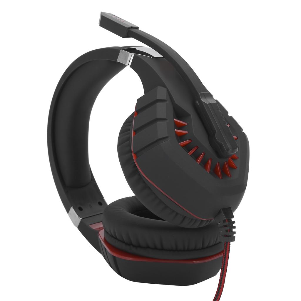 Wired Gaming Headset LED Luminous Headphone with Noise Reduction Microphone 3.5mmUSB