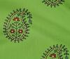 oneOone Cotton Flex Green Fabric Block Dress Material Fabric Print Fabric By The Yard 40 Inch