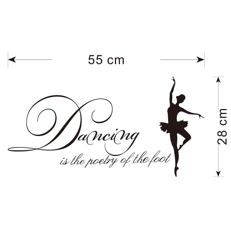 New Design Dancer Style for Family Wall Wall Sticker Detachable Decals Dancing Proverb Wall Posters S