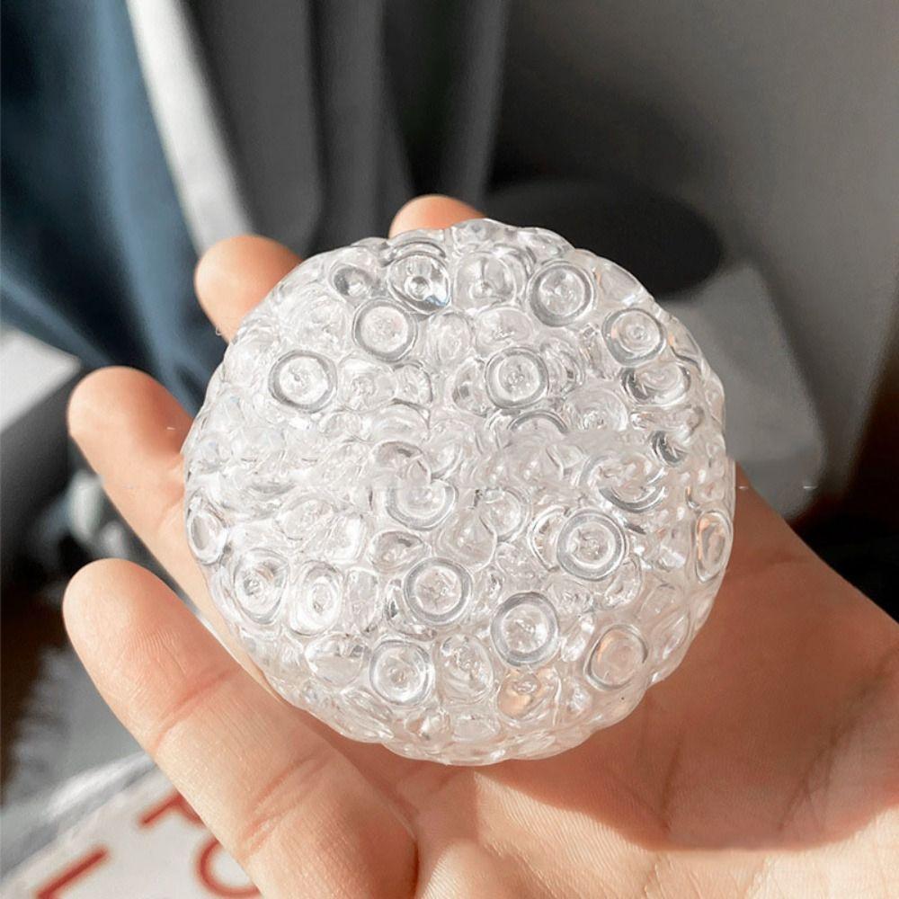 Transparent Hand Made Ball Pinch Toy Super Soft Slow Rebound Toy Office Workers