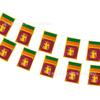 (SKY FLAG)Sri Lanka Bunting Flags 14x21cm 20pcs/lot Sri Lanka String Flags Pennant Banner for Festival Party Decoration