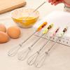 Chic New Handle Whisk Stainless Steel Kitchen Mixer Spherical Wire Egg Beater
